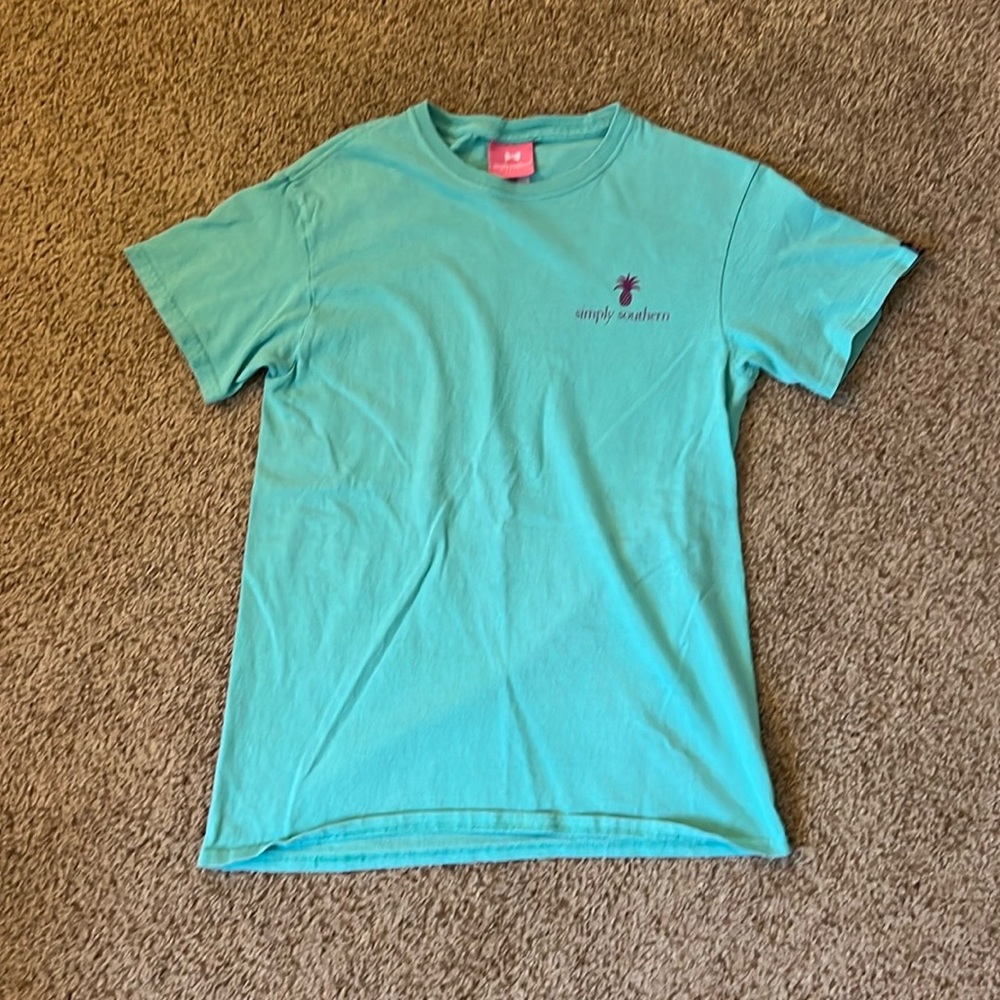 Simply Southern Mint Green Small Shirt